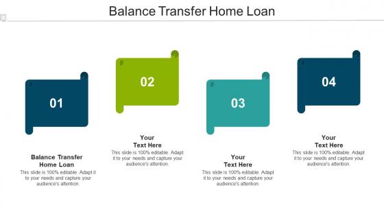Balance Transfer Home Loan Ppt Powerpoint Presentation Templates Cpb