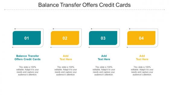 Balance Transfer Offers Credit Cards Ppt Powerpoint Presentation Ideas Grid Cpb