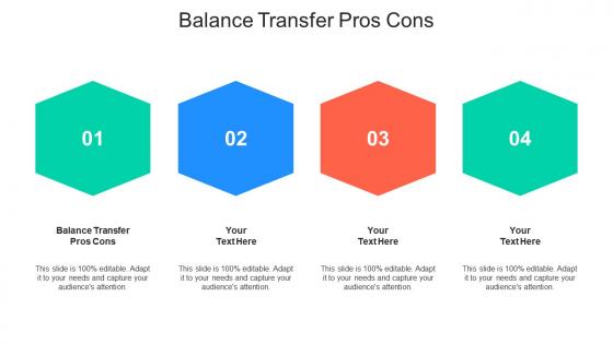 Balance transfer pros cons ppt powerpoint presentation model infographics cpb