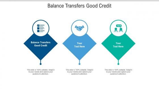 Balance transfers good credit ppt powerpoint presentation inspiration cpb