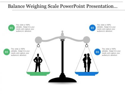 Balance weighing scale powerpoint presentation templates