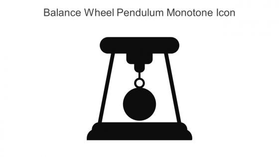 Balance Wheel Pendulum Monotone Icon In Powerpoint Pptx Png And Editable Eps Format