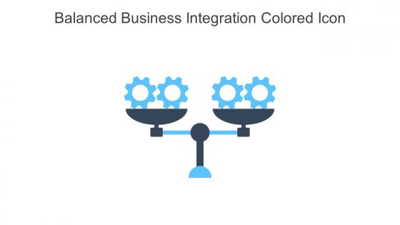 Balanced Business Integration Colored Icon In Powerpoint Pptx Png And Editable Eps Format