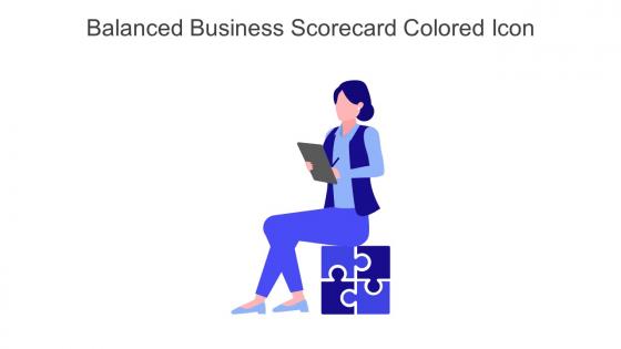 Balanced Business Scorecard Colored Icon In Powerpoint Pptx Png And Editable Eps Format