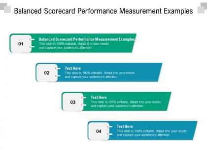 Balanced scorecard performance measurement examples ppt summary cpb