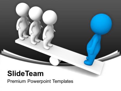 Balancing people on seasaw powerpoint templates ppt themes and graphics 0113