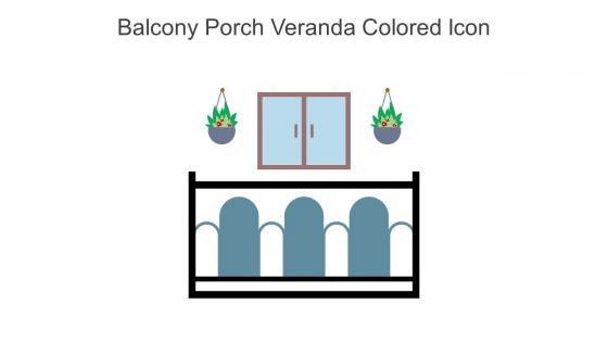 Balcony Porch Veranda Colored Icon In Powerpoint Pptx Png And Editable Eps Format