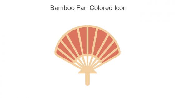Bamboo Fan Colored Icon In Powerpoint Pptx Png And Editable Eps Format
