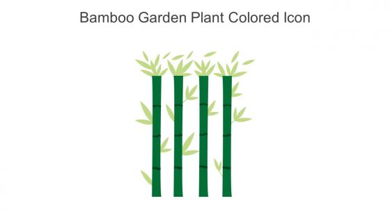 Bamboo Garden Plant Colored Icon In Powerpoint Pptx Png And Editable Eps Format