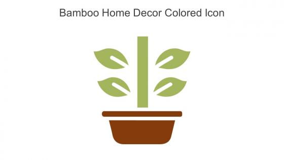 Bamboo Home Decor Colored Icon In Powerpoint Pptx Png And Editable Eps Format
