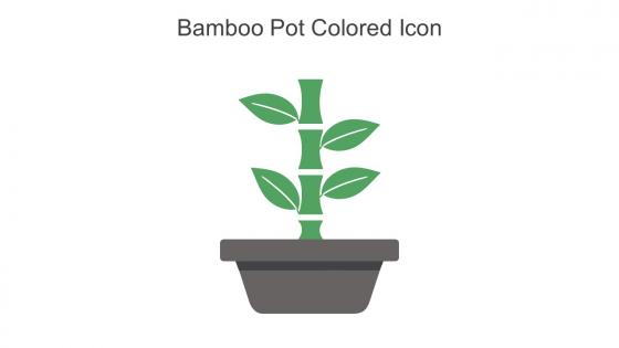 Bamboo Pot Colored Icon In Powerpoint Pptx Png And Editable Eps Format