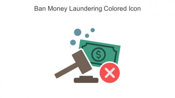 Ban Money Laundering Colored Icon In Powerpoint Pptx Png And Editable Eps Format