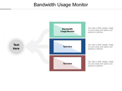 Bandwidth usage monitor ppt powerpoint presentation portfolio clipart cpb