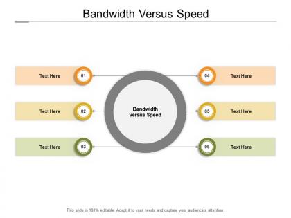 Bandwidth versus speed ppt powerpoint presentationmodel brochure cpb