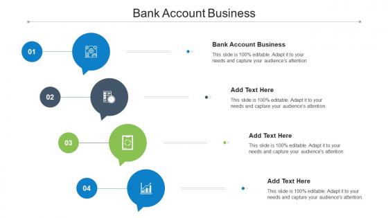 Bank Account Business Ppt PowerPoint Presentation Portfolio Master Slide Cpb