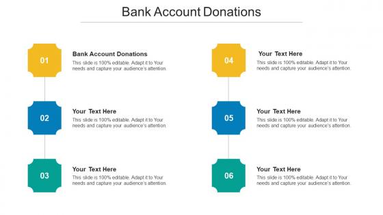 Bank Account Donations Ppt Powerpoint Presentation File Guide Cpb