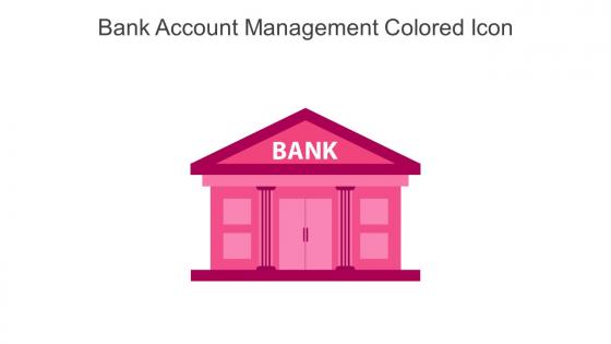 Bank Account Management Colored Icon In Powerpoint Pptx Png And Editable Eps Format
