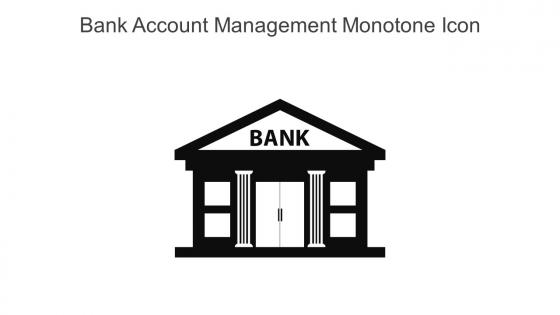 Bank Account Management Monotone Icon In Powerpoint Pptx Png And Editable Eps Format