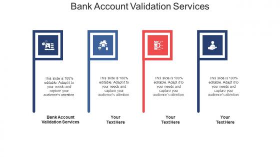 Bank account validation services ppt powerpoint presentation show cpb