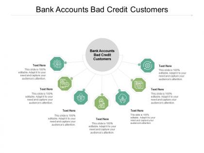 Bank accounts bad credit customers ppt powerpoint presentation outline deck cpb