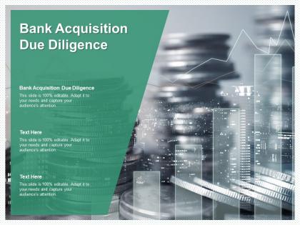 Bank acquisition due diligence ppt powerpoint presentation layouts slideshow cpb