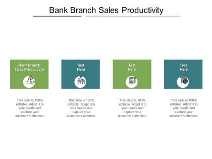 Bank branch sales productivity ppt powerpoint presentation inspiration professional cpb