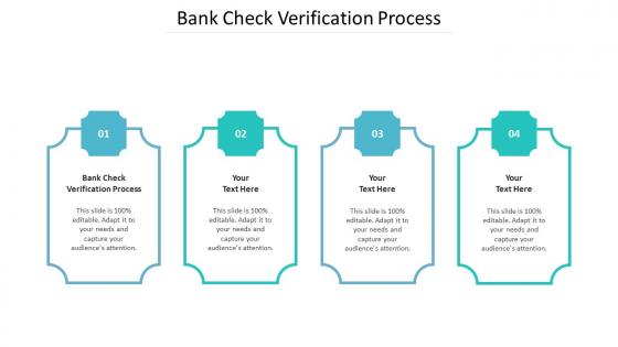 Bank check verification process ppt powerpoint presentation icon templates cpb
