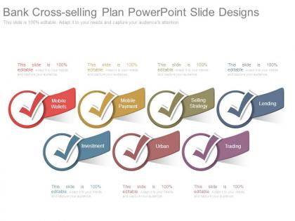 Bank cross selling plan powerpoint slide designs