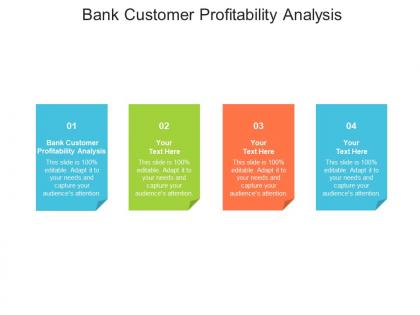 Bank customer profitability analysis ppt powerpoint presentation professional graphic images cpb