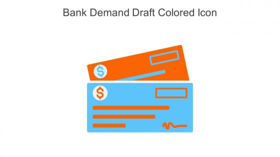 Bank Demand Draft Colored Icon In Powerpoint Pptx Png And Editable Eps Format
