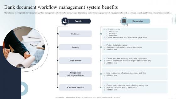 Bank Document Workflow Management System Benefits