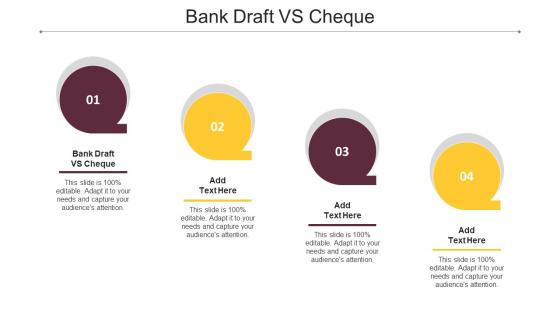 Bank Draft Vs Cheque Ppt Powerpoint Presentation Styles Introduction Cpb