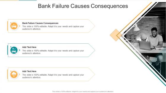 Bank Failure Causes Consequencesin Powerpoint And Google Slides Cpb