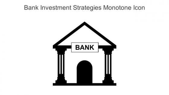 Bank Investment Strategies Monotone Icon In Powerpoint Pptx Png And Editable Eps Format
