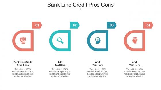 Bank Line Credit Pros Cons Ppt Powerpoint Presentation Professional Visual Aids Cpb