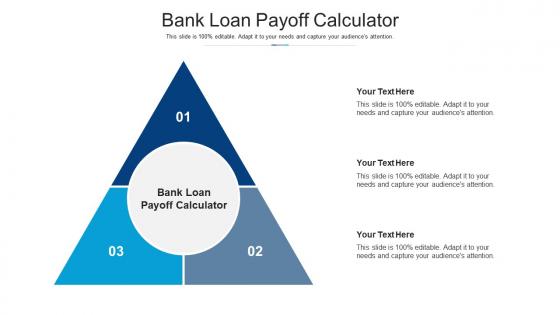 Bank loan payoff calculator ppt powerpoint presentation show rules cpb