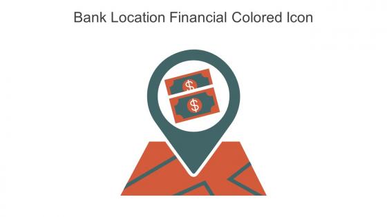 Bank Location Financial Colored Icon In Powerpoint Pptx Png And Editable Eps Format