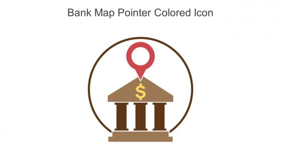 Bank Map Pointer Colored Icon In Powerpoint Pptx Png And Editable Eps Format