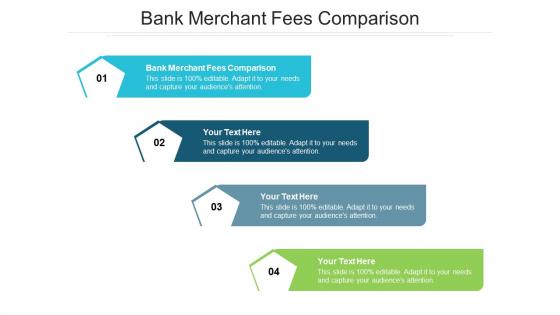 Bank merchant fees comparison ppt powerpoint presentation ideas master slide cpb