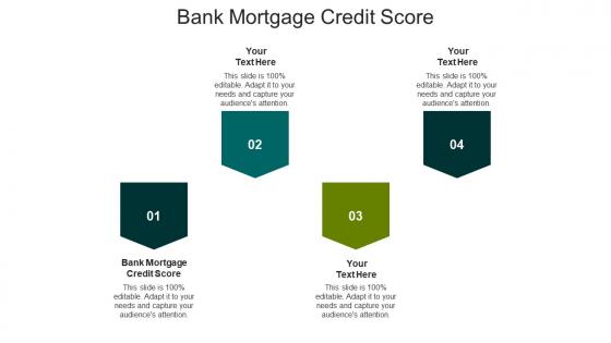Bank mortgage credit score ppt powerpoint presentation infographic template graphics cpb