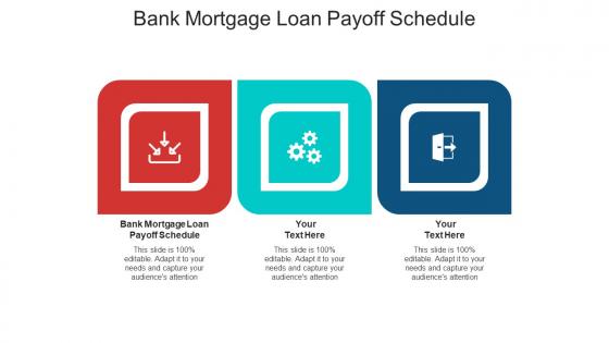Bank mortgage loan payoff schedule ppt powerpoint presentation file example cpb