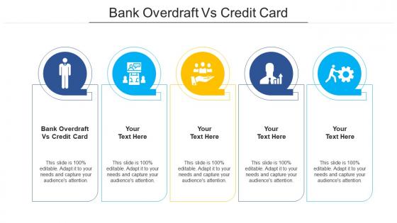 Bank overdraft vs credit card ppt powerpoint presentation model slide portrait cpb