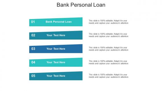 Bank personal loan ppt powerpoint presentation infographic template background image cpb