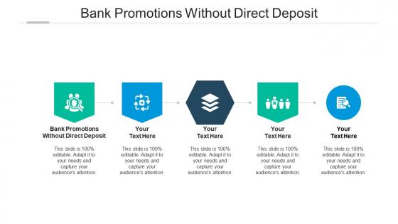 Bank promotions without direct deposit ppt powerpoint presentation gallery clipart cpb