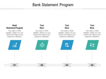 Bank statement program ppt powerpoint presentation summary master slide cpb