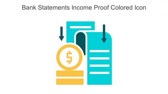 Bank Statements Income Proof Colored Icon In Powerpoint Pptx Png And Editable Eps Format