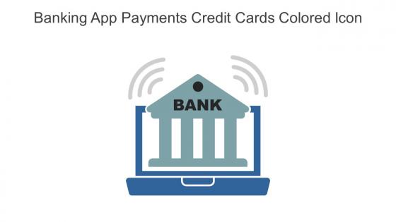 Banking App Payments Credit Cards Colored Icon In Powerpoint Pptx Png And Editable Eps Format