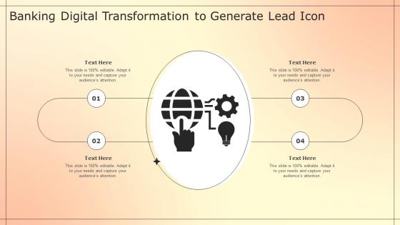 Banking Digital Transformation To Generate Lead Icon