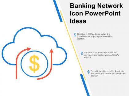 Banking network icon powerpoint ideas