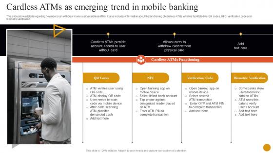 Banking Solutions For Improving Customer Cardless Atms As Emerging Trend In Mobile Banking Fin SS V